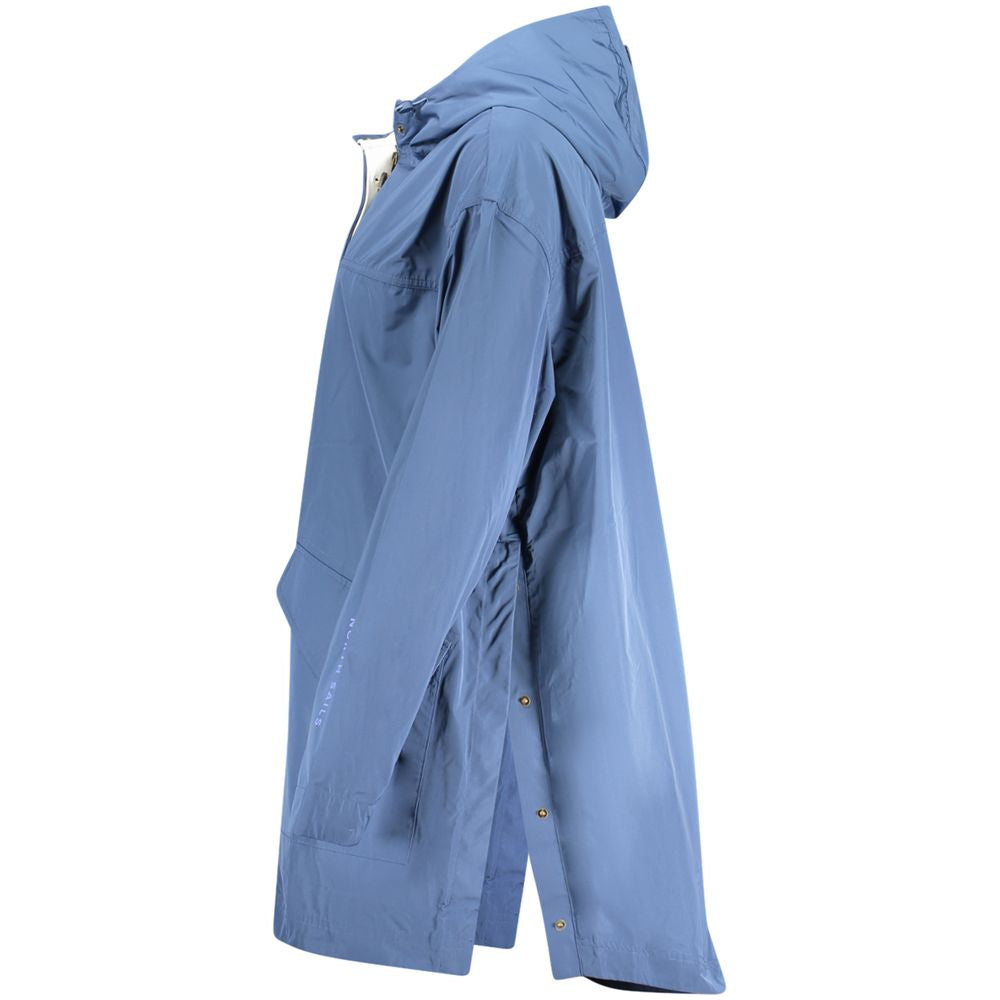 North Sails Blue Polyester Parka with Hood