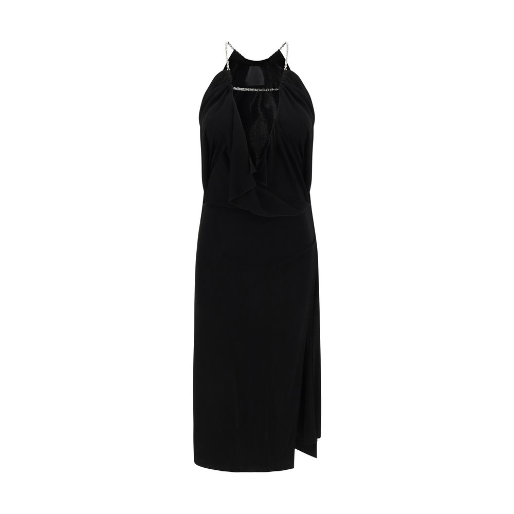 Givenchy Midi Dress with Halter Neckline