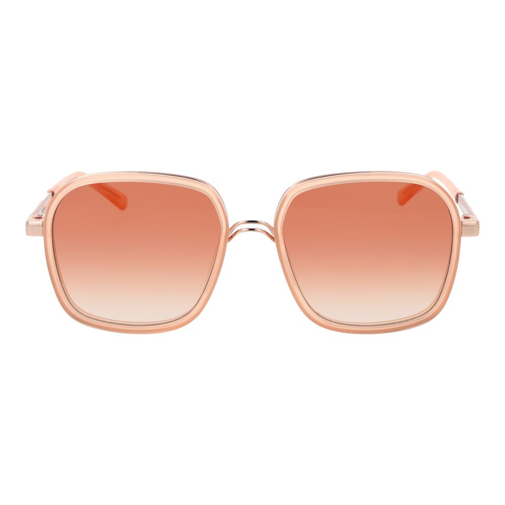 Sandro Women’s Sunglasses – Orange Square Frame with Gradient Lenses, 54mm