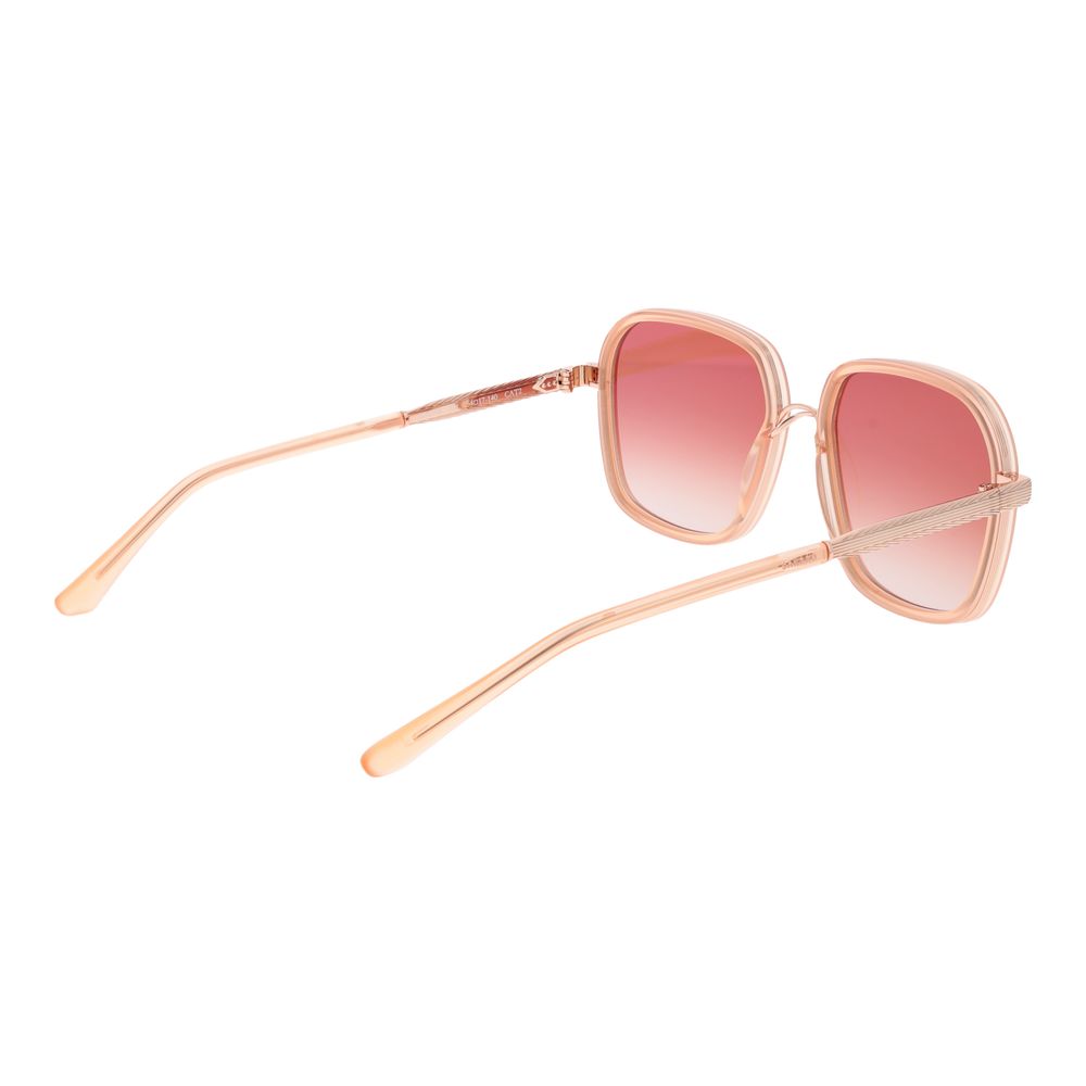 Sandro Women’s Sunglasses – Orange Square Frame with Gradient Lenses, 54mm