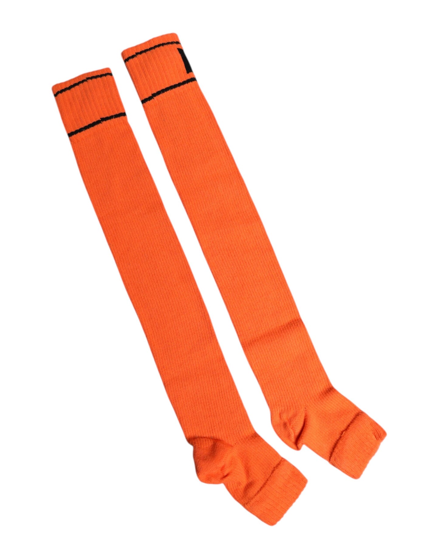Dolce & Gabbana Orange DG Logo Print Open Toe Socks