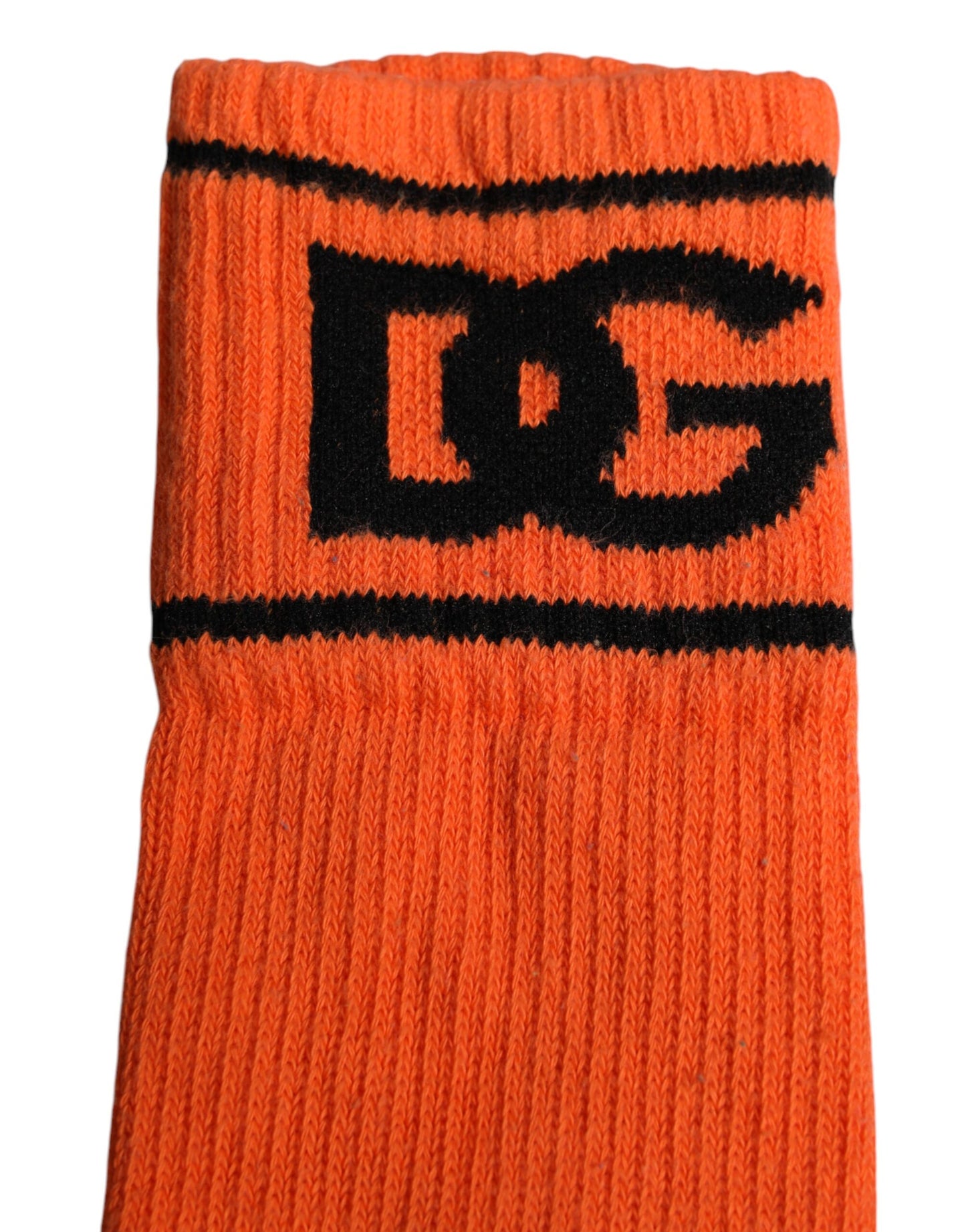 Dolce & Gabbana Orange DG Logo Print Open Toe Socks