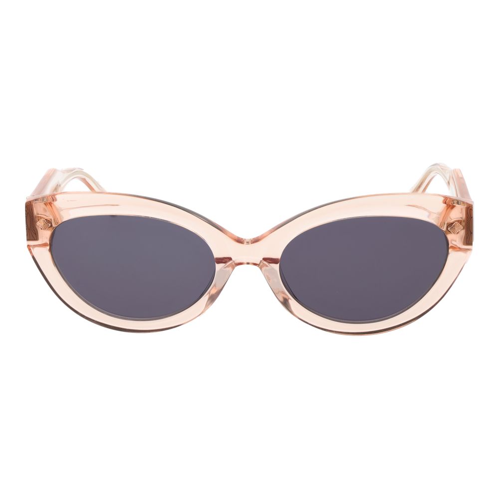 Scotch & Soda Women’s Cat Eye Sunglasses – Rose Frame with Grey Lenses, 55mm