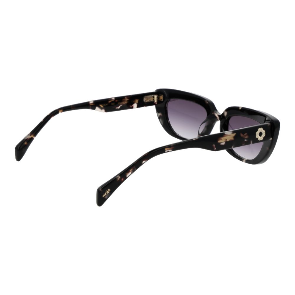 Maje Women’s Sunglasses – Black Cat Eye Frame with Grey Gradient Lenses, 50mm