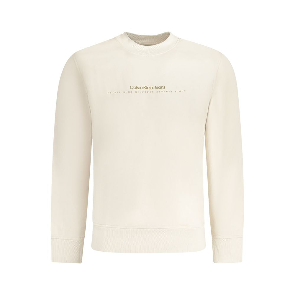 Calvin Klein Beige Cotton Men's Sweater