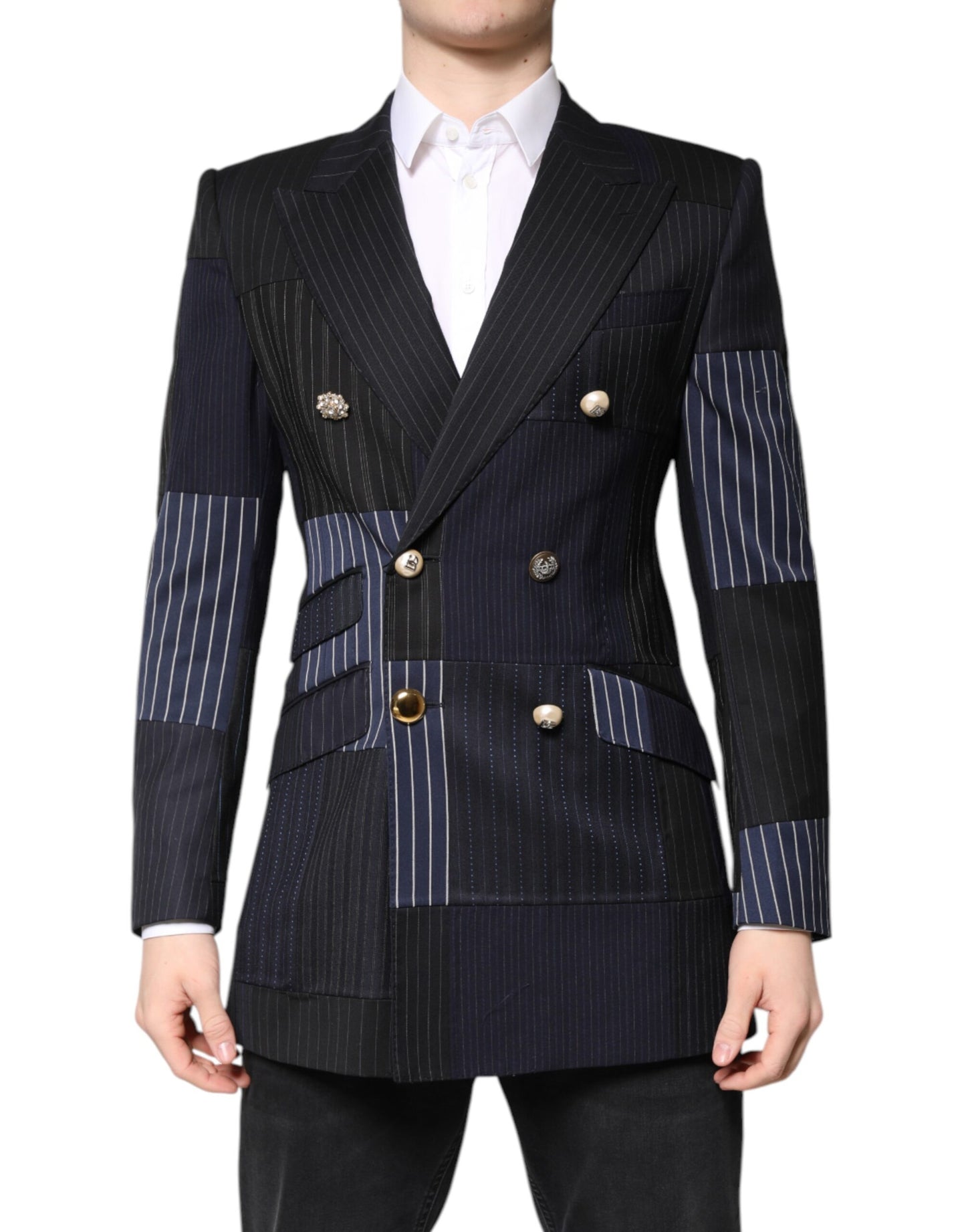Dolce & Gabbana Multicolor Patchwork Blazer