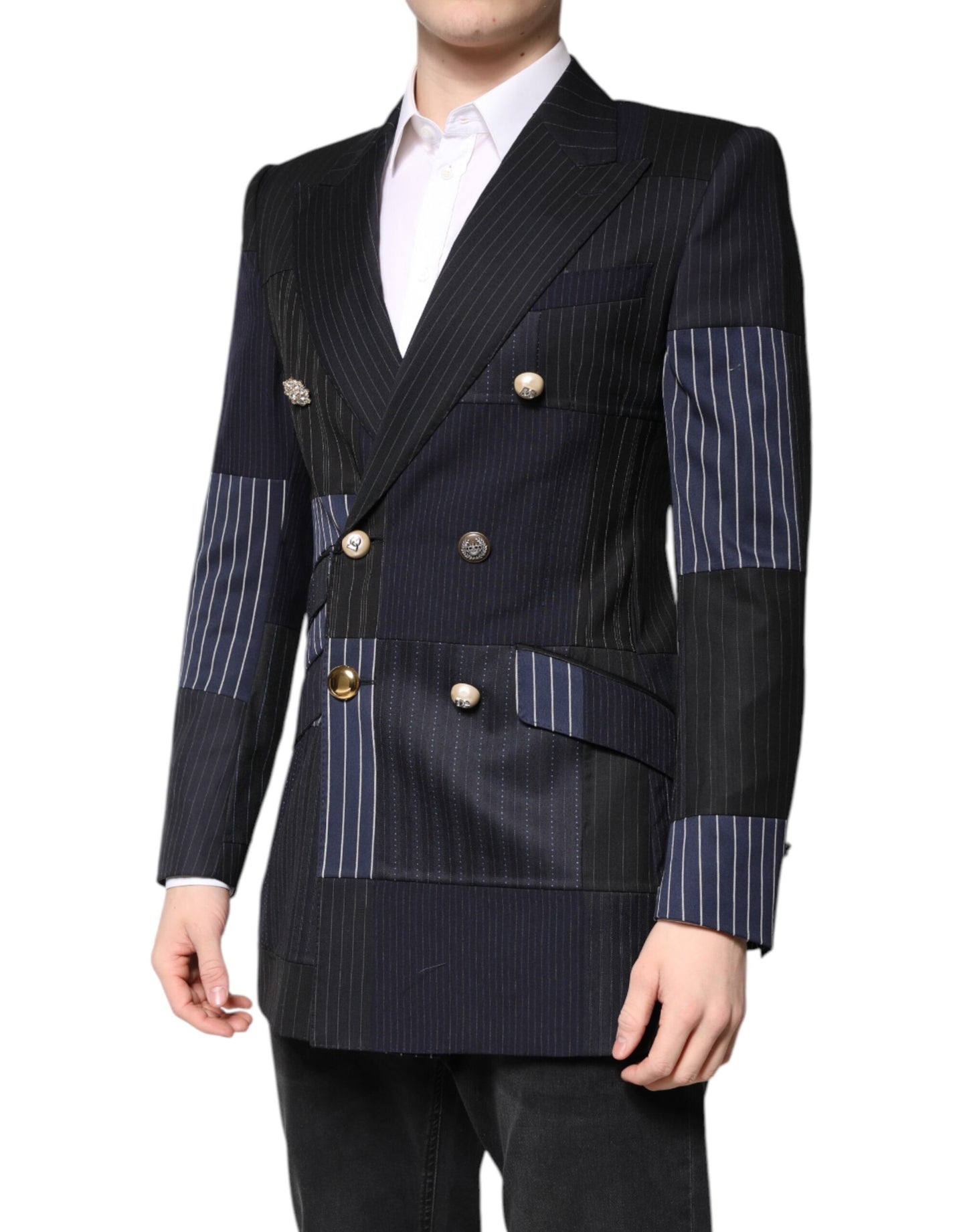 Dolce & Gabbana Multicolor Patchwork Blazer