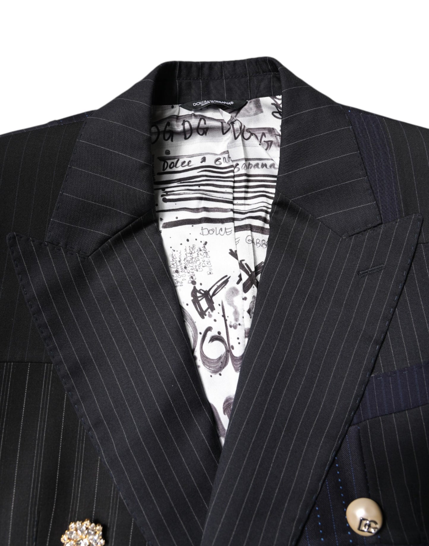 Dolce & Gabbana Multicolor Patchwork Blazer