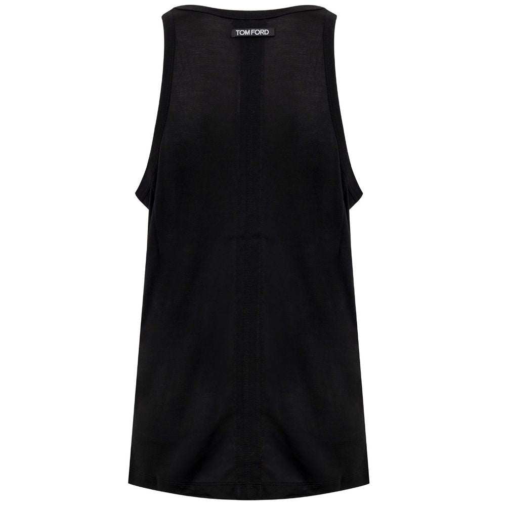 Tom Ford Black Silk Tank Top - Effortless Elegance Redefined