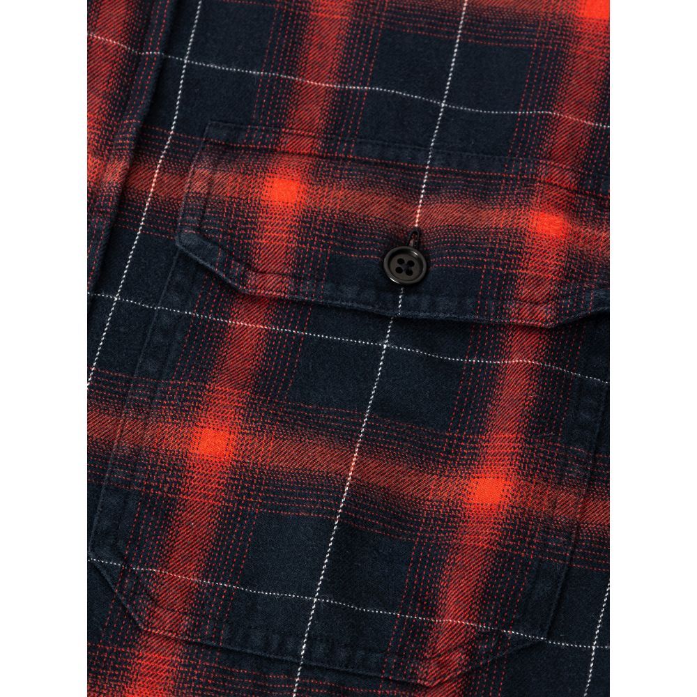 Tom Ford Bicolor Linen Shirt: Red and Black Checked Elegance