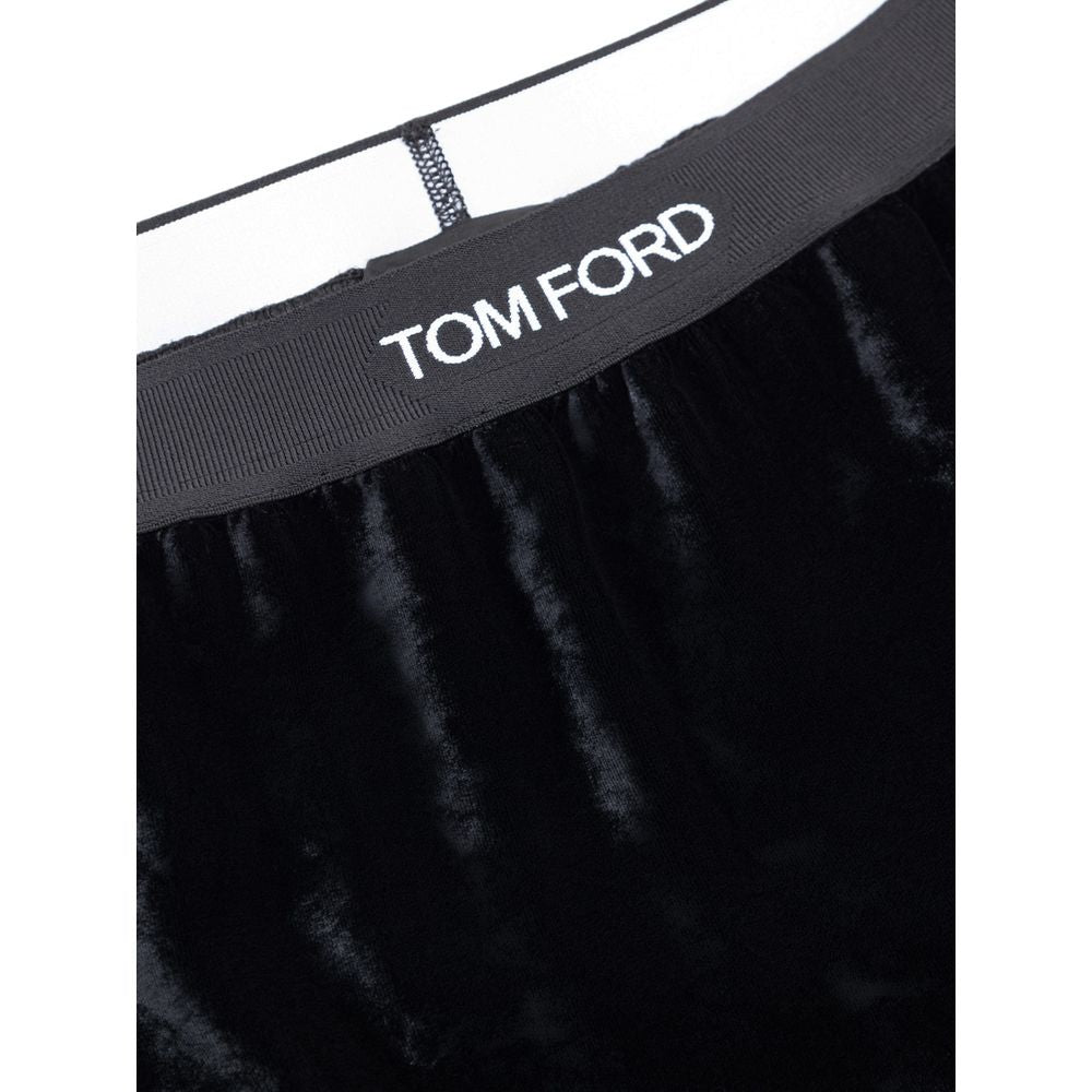 Tom Ford Black Viscose Mini Skirt - Elegant Sophistication