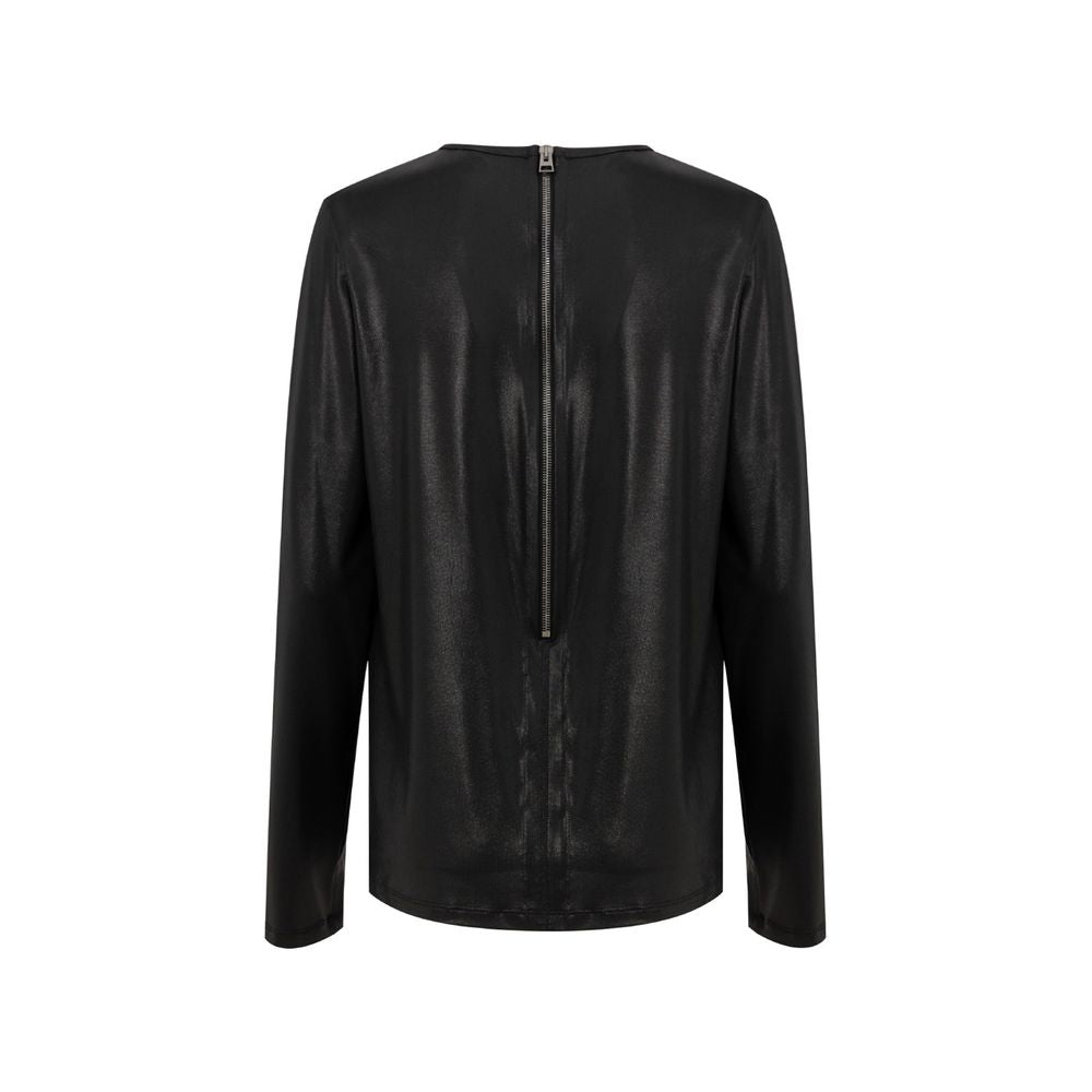 Tom Ford Black Viscose Zip Back Sweater
