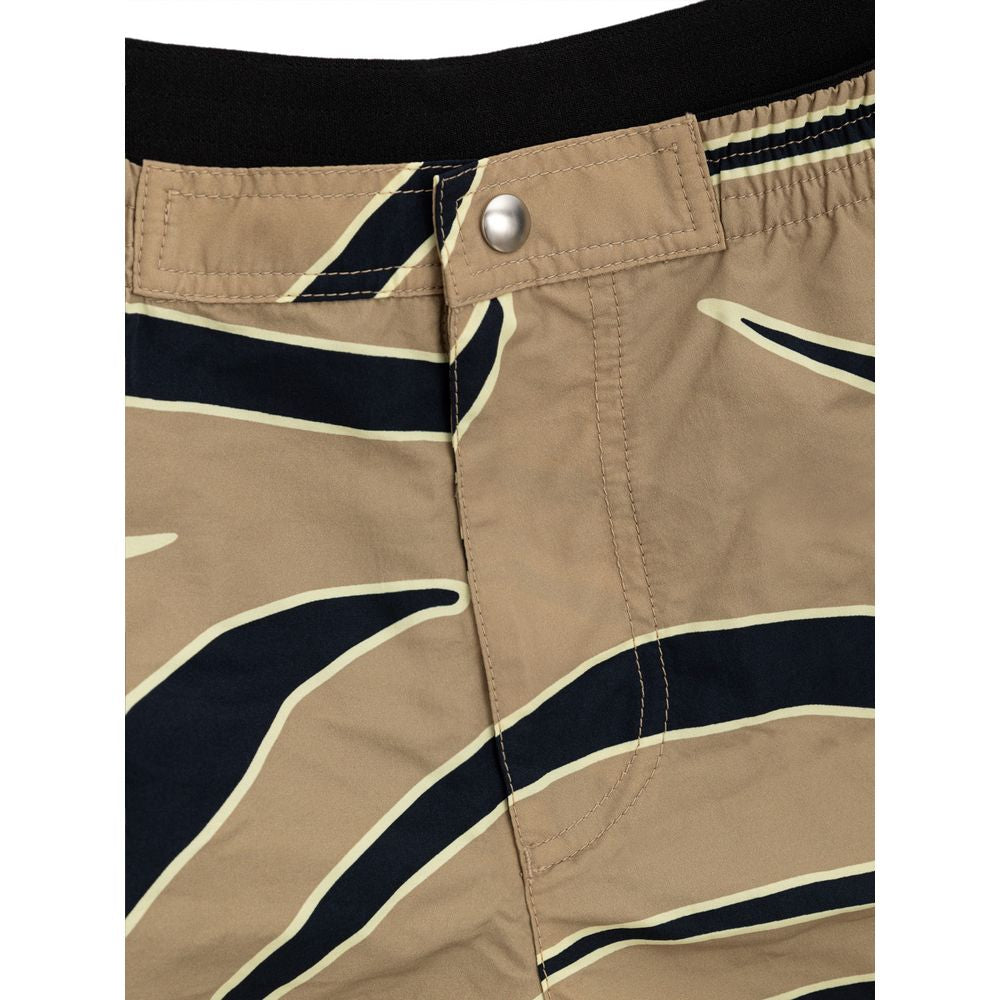 Bottega Veneta Beige Animal Print Swim Boxer Shorts