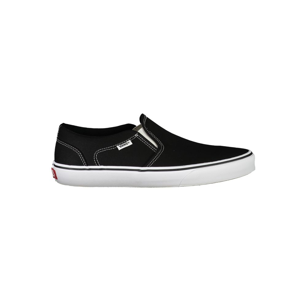 Vans Black Polyester Sneaker - Sporty Style and Comfort