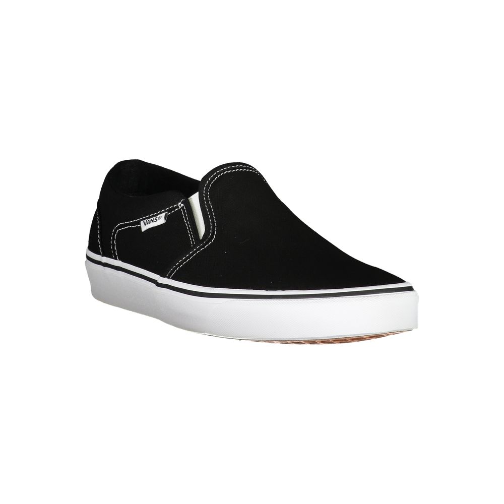 Vans Black Polyester Sneaker - Sporty Style and Comfort