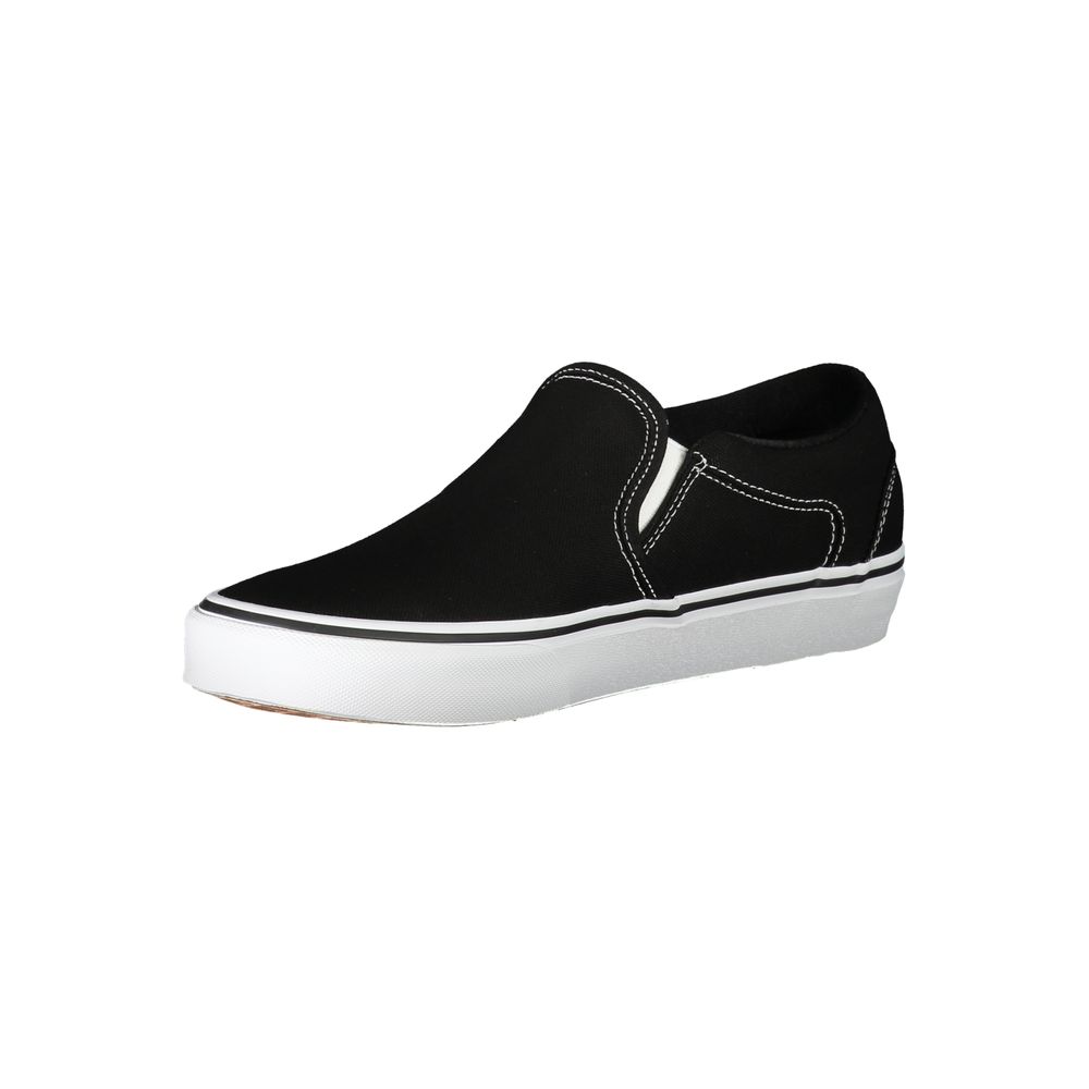 Vans Black Polyester Sneaker - Sporty Style and Comfort