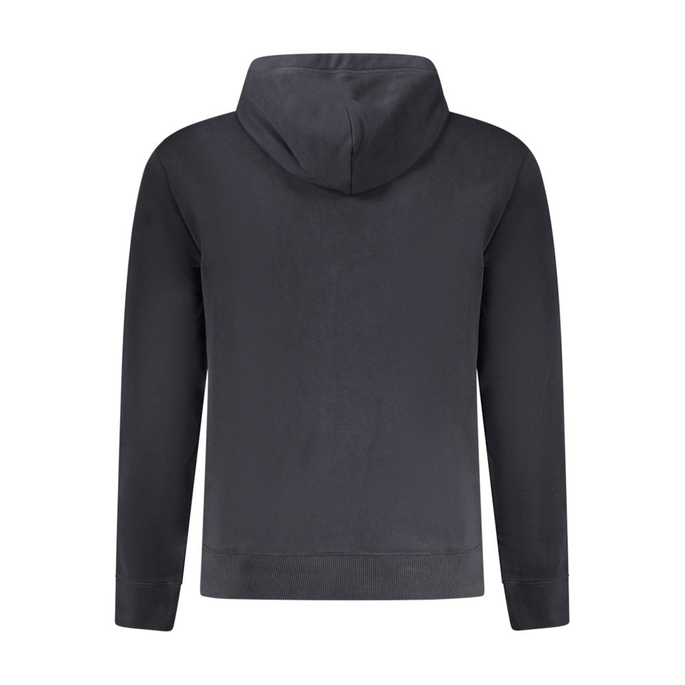 Napapijri Black Cotton Sweater – Long Sleeve Hoodie