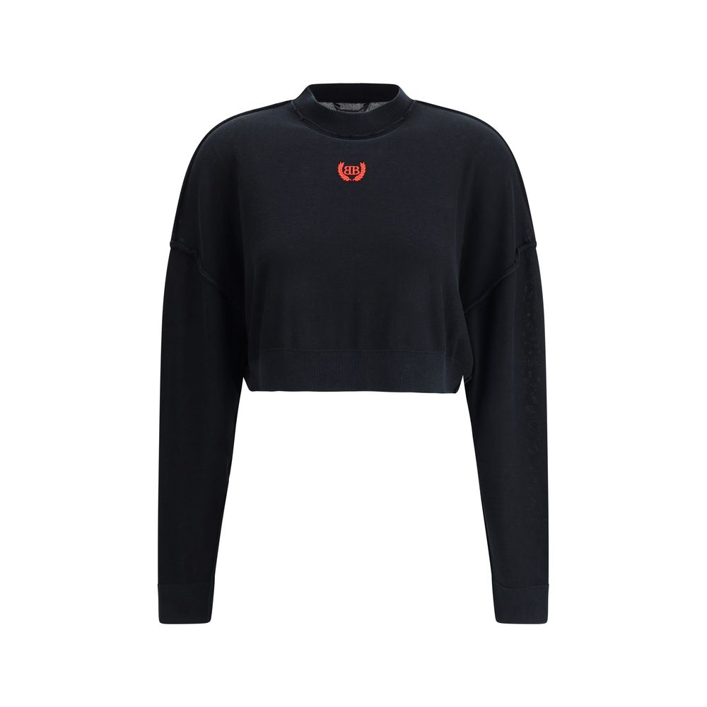 Balenciaga Cropped Sweater - Bold Contemporary Elegance