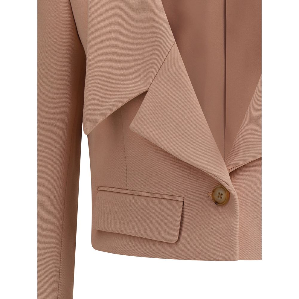 Chloé Wool Gabardine Cropped Blazer