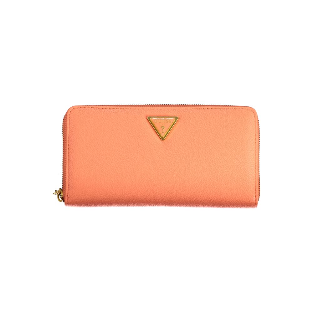 Guess Jeans Orange Polyethylene Wallet - Cosette SLG