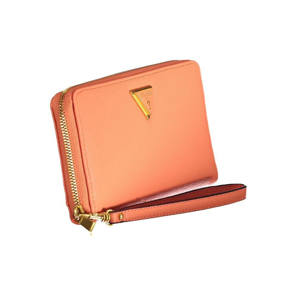 Guess Jeans Orange Polyethylene Wallet - Cosette SLG