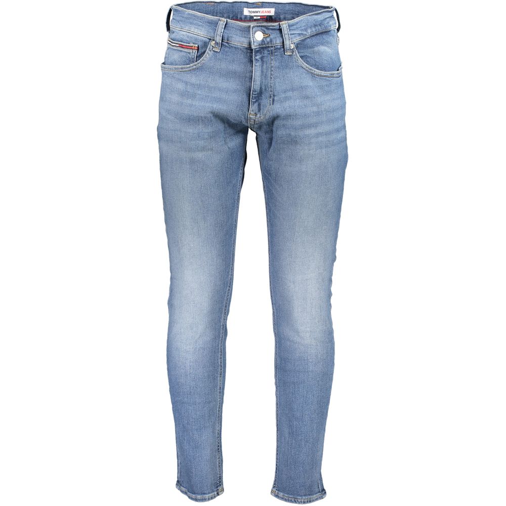 Tommy Hilfiger Blue Cotton Jeans - Austin Slim Tapered