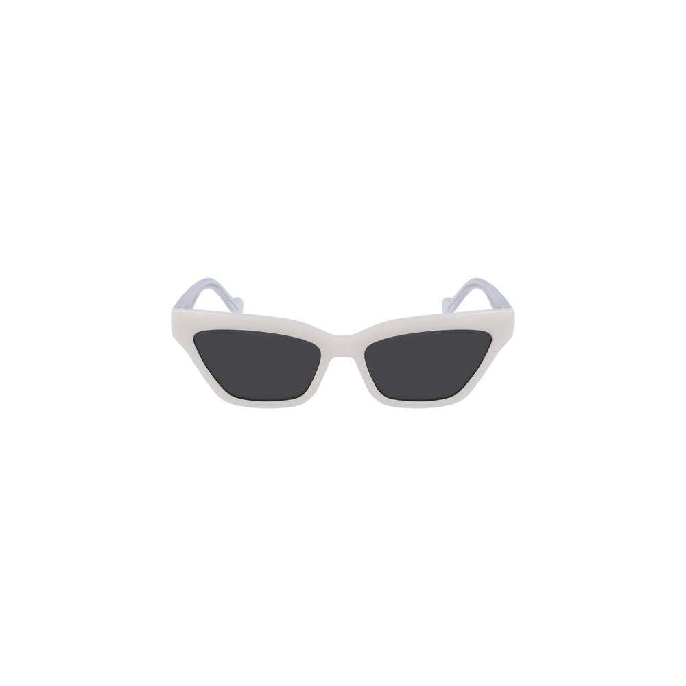 Liu Jo White Injected Women Sunglasses with Grey Lenses