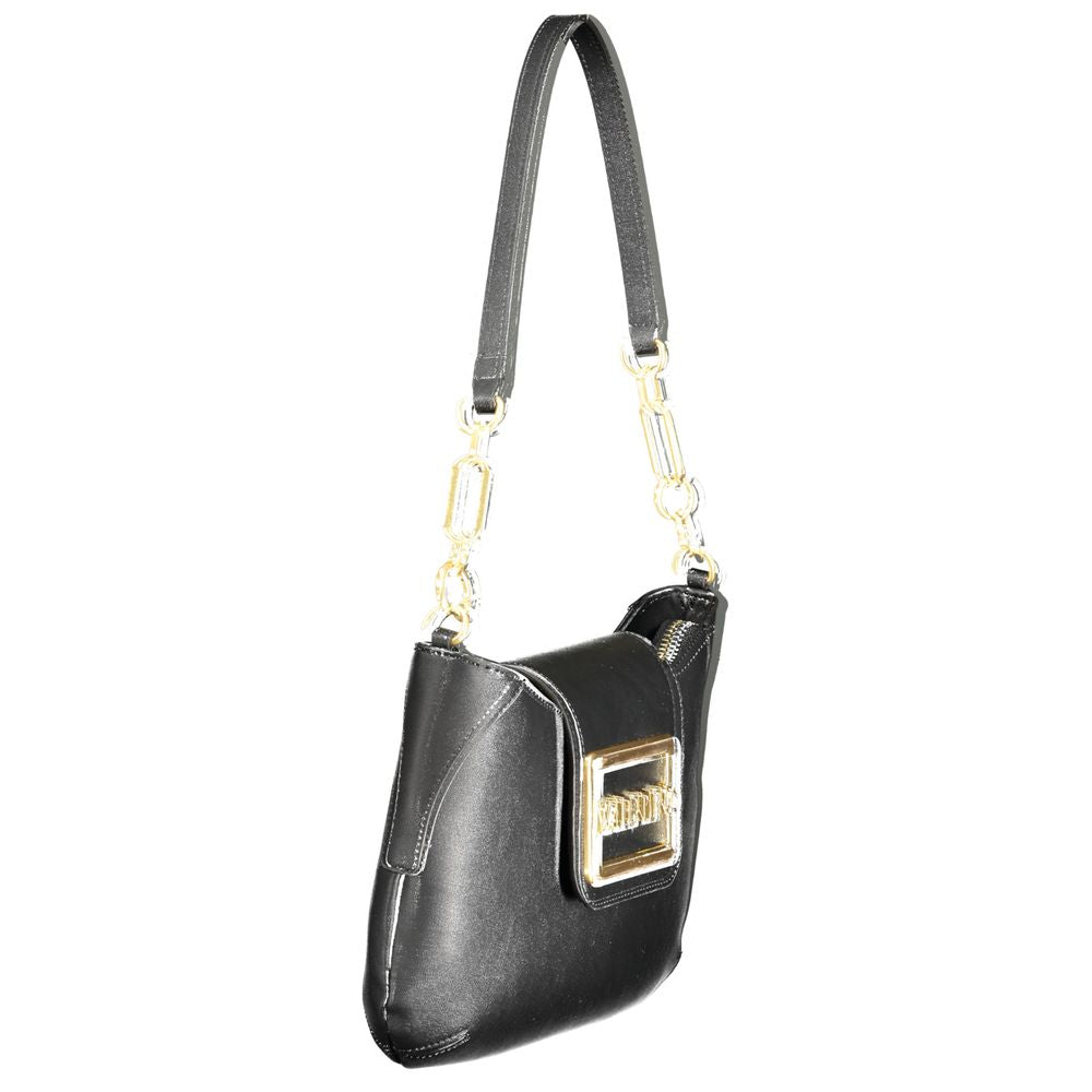 Valentino Bags Black Faux Leather Handbag with Shoulder Strap