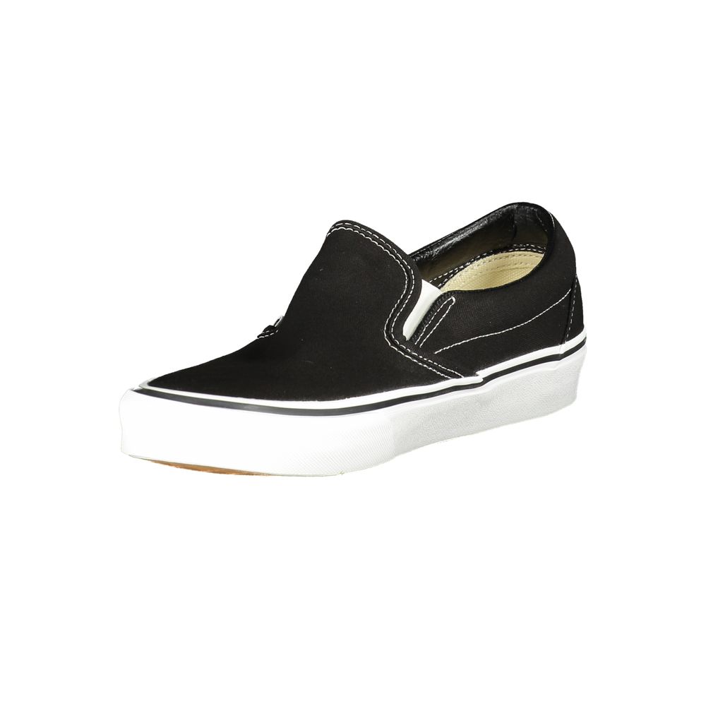 Vans Black Polyester Classic Slip-On Sneakers