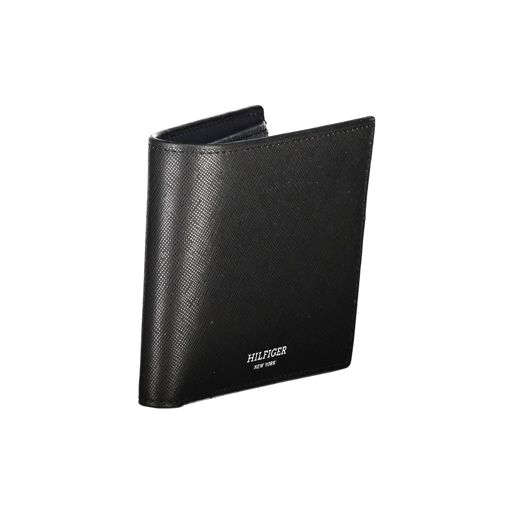 Tommy Hilfiger Black Leather Wallet for Men