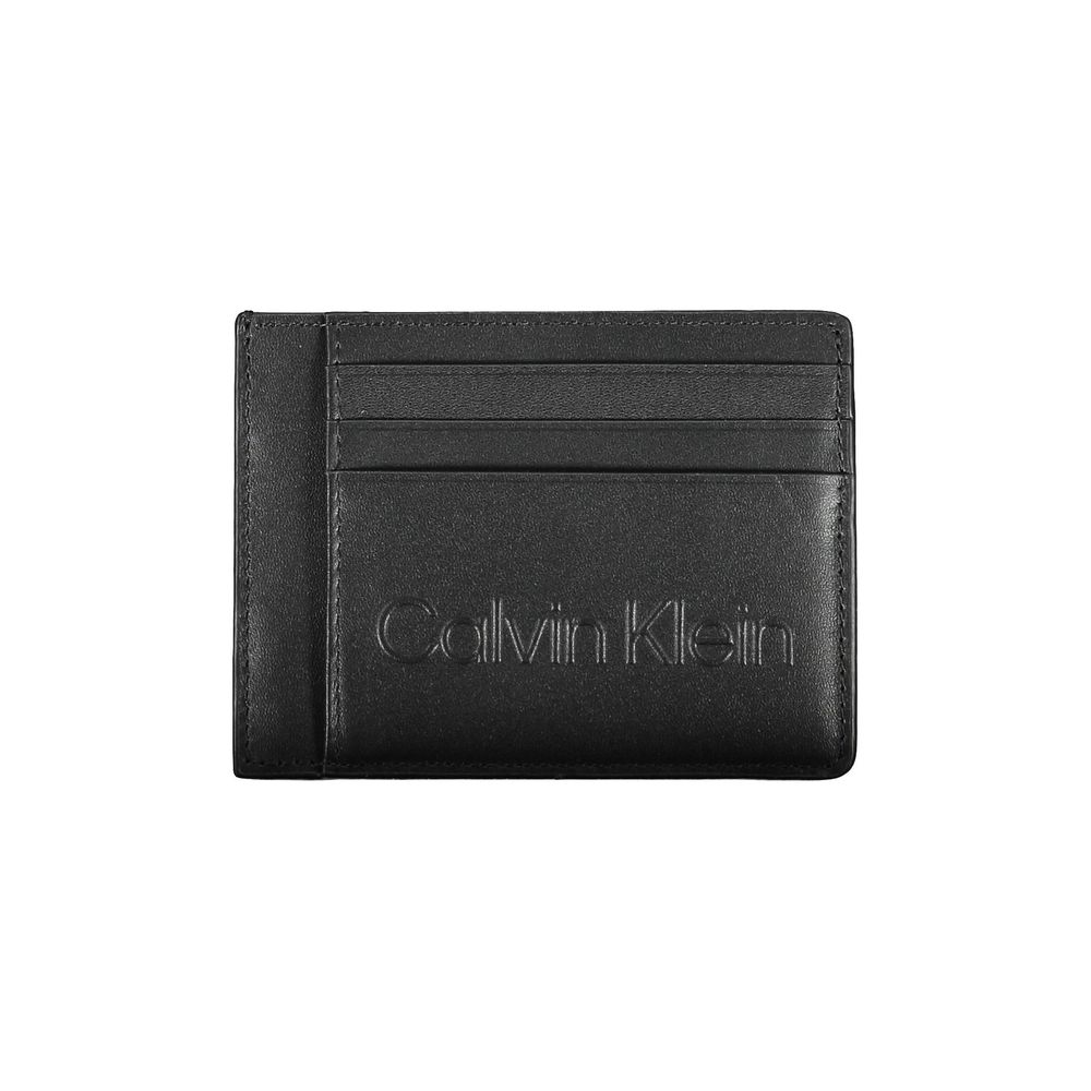 Calvin Klein Black Faux Leather Men's Wallet