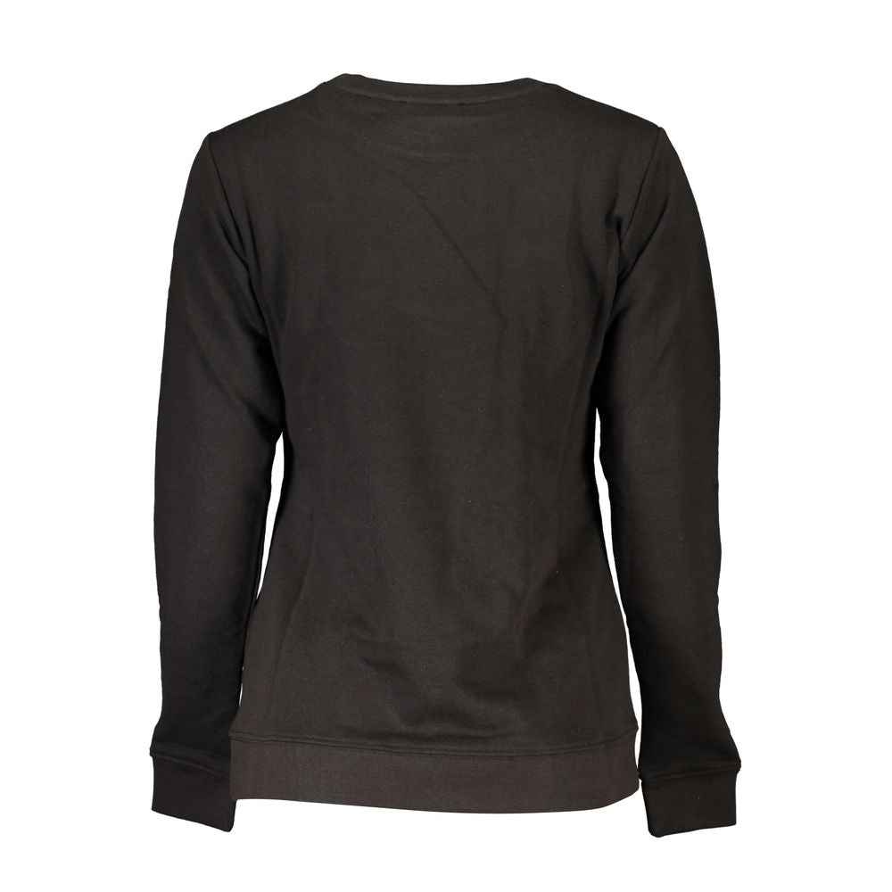 Cavalli Class Black Cotton Sweater - Timeless Elegance