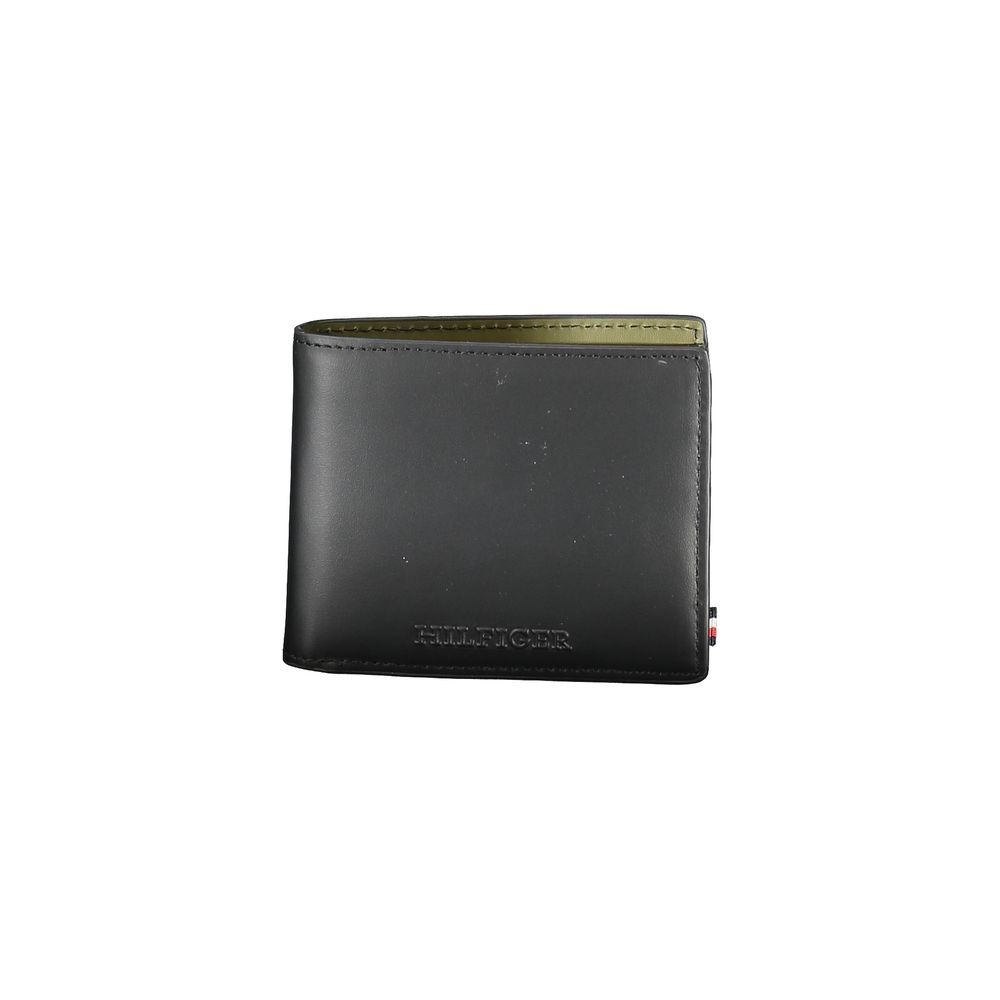 Tommy Hilfiger Black Leather Wallet for Men
