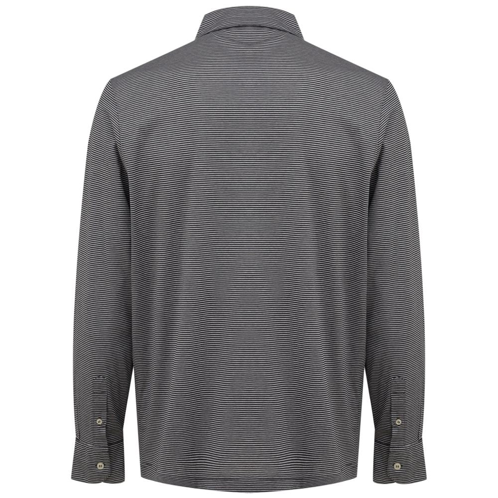 Canali Bicolor Cotton Shirt - Grey Fine Stripes