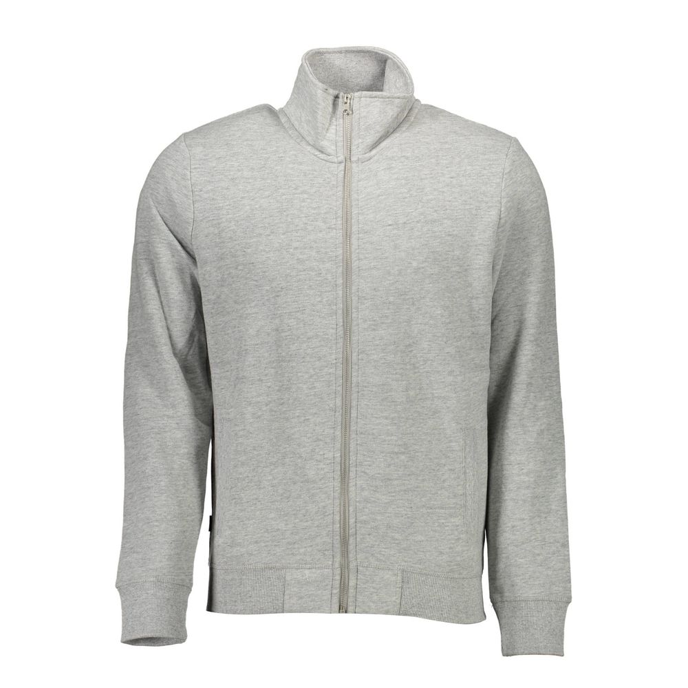 Superdry Grey Cotton Men's Zip-Up Sweatshirt