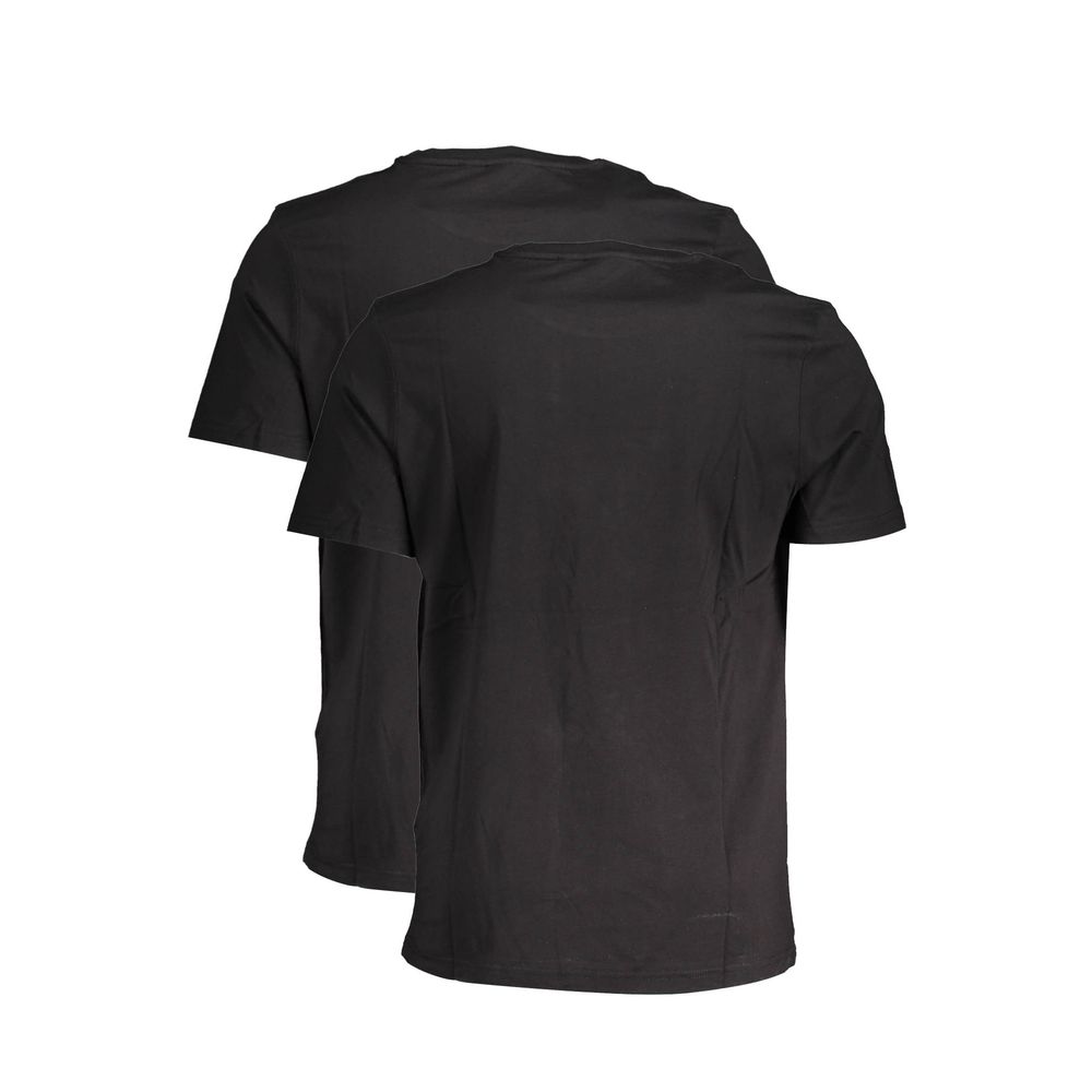 Fila Black Cotton Men TShirt - Dual Pack