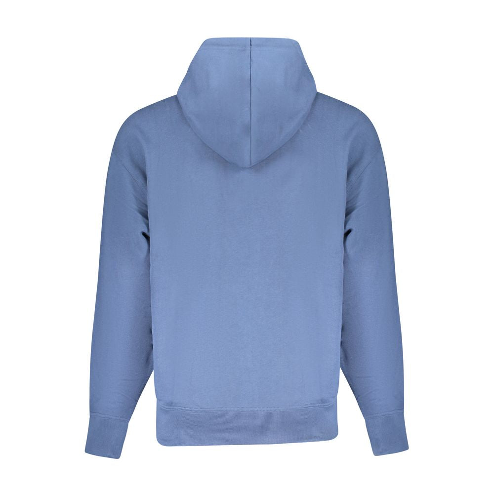Hugo Boss Blue Cotton Sweater with Hood