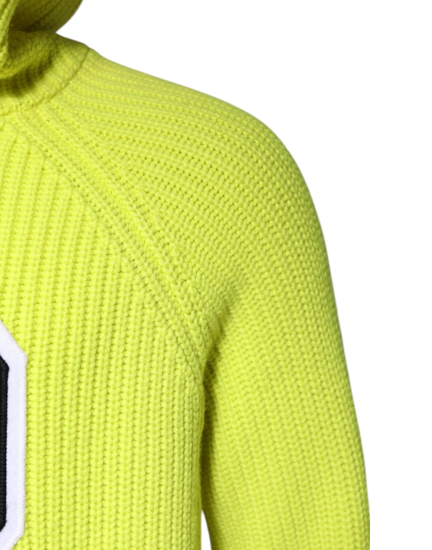 Dolce & Gabbana Green 69 Knit Hooded Pullover Sweater