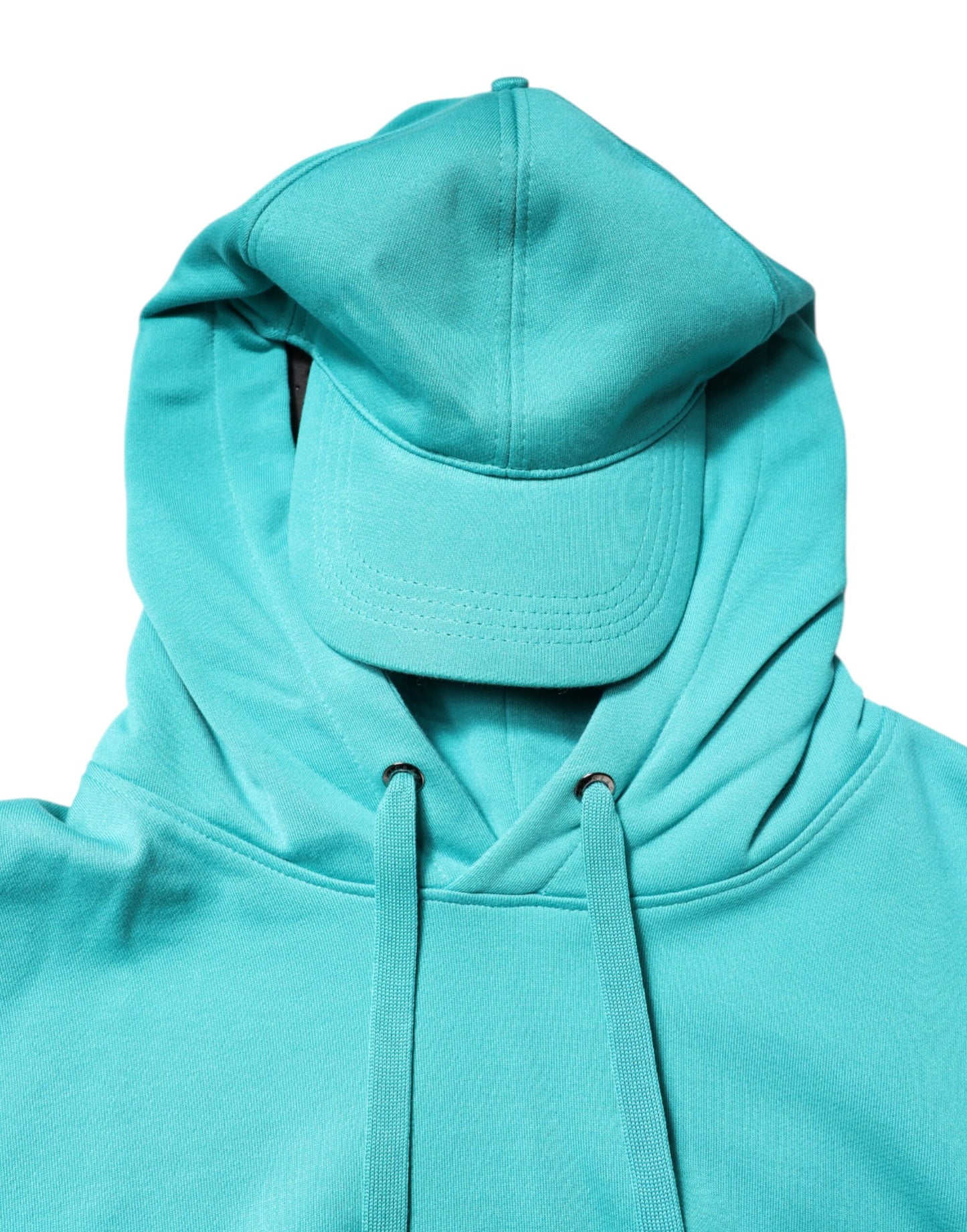 Dolce & Gabbana Green Cotton Hooded Sportswear Vest Sweater