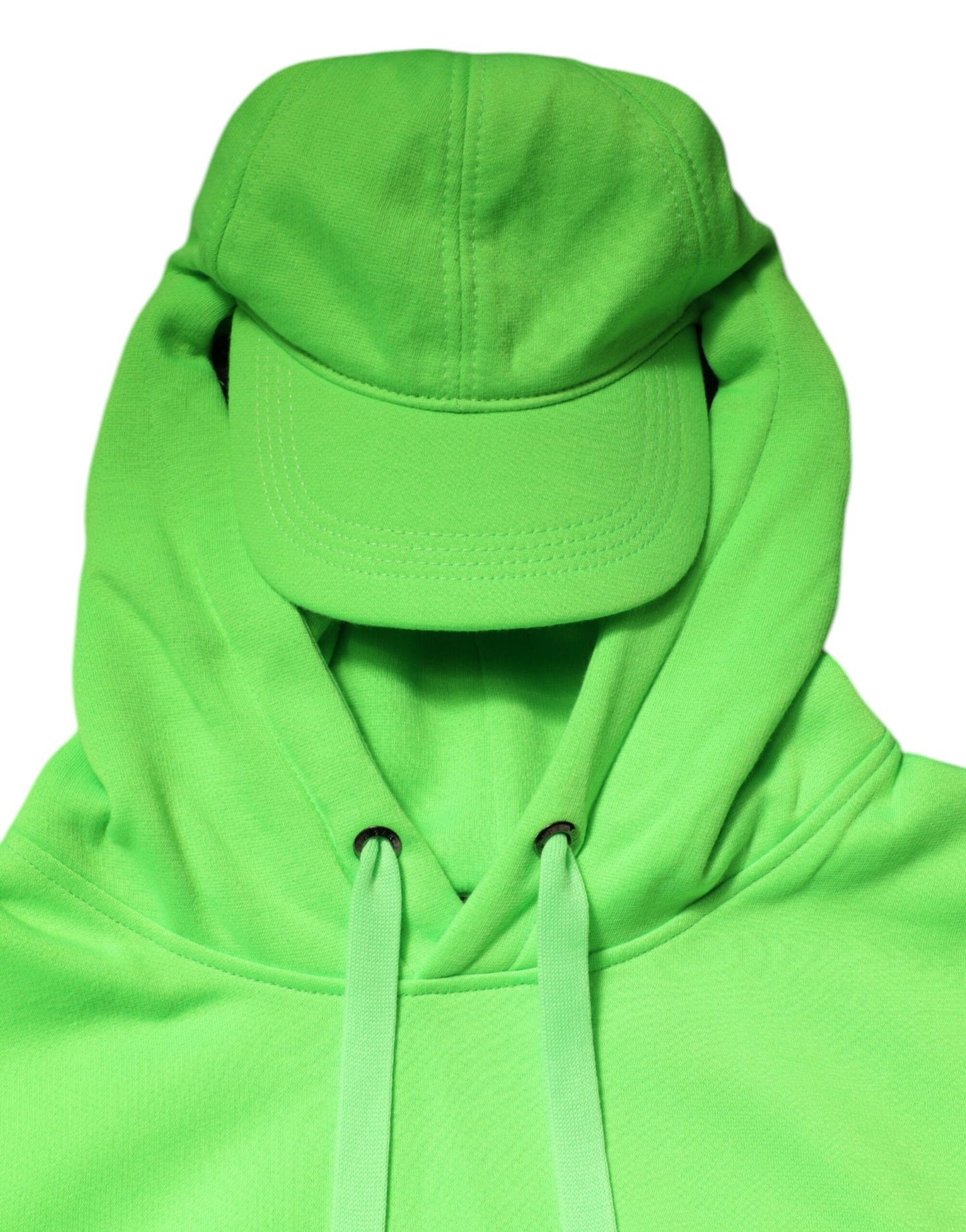 Dolce & Gabbana Green Polyester Hooded Sportswear Vest