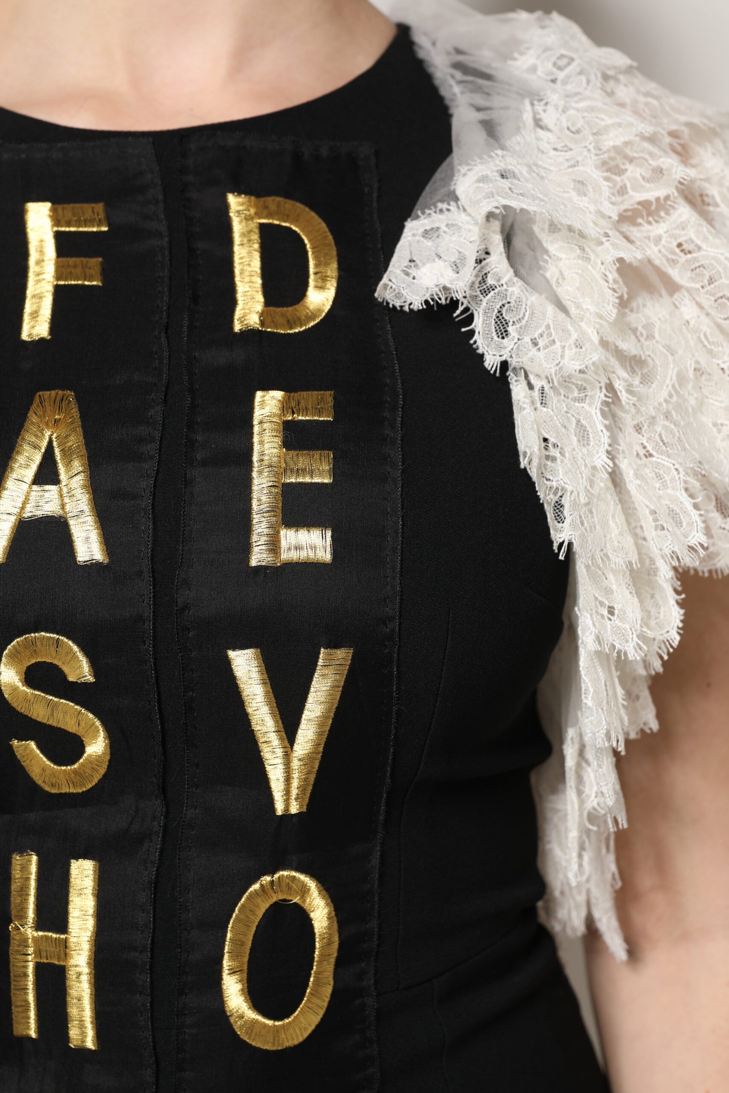 Dolce & Gabbana Black Fashion Devotion Embellished Mini Dress