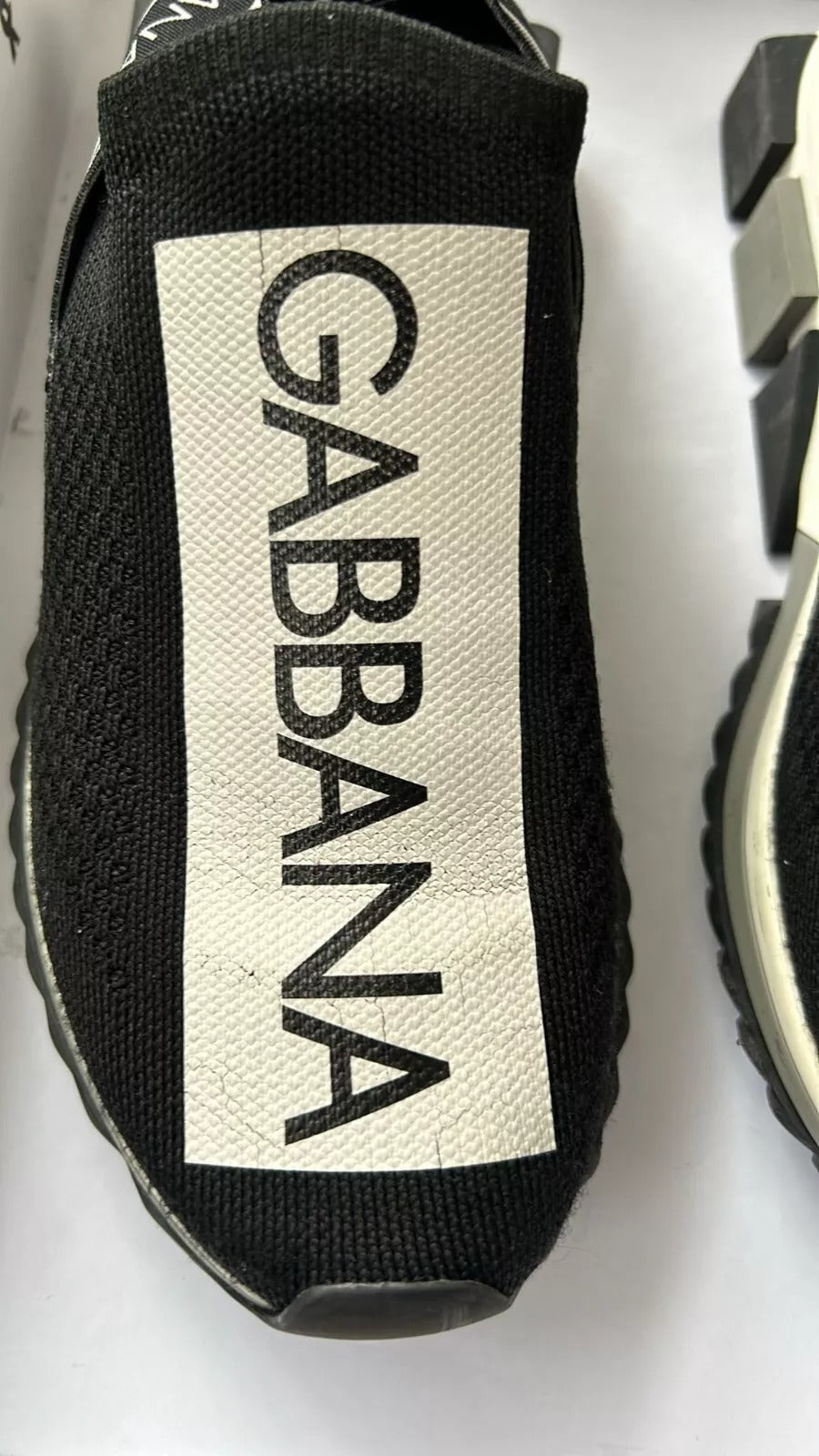Dolce & Gabbana Preowned Black & White Sorrento Sneakers