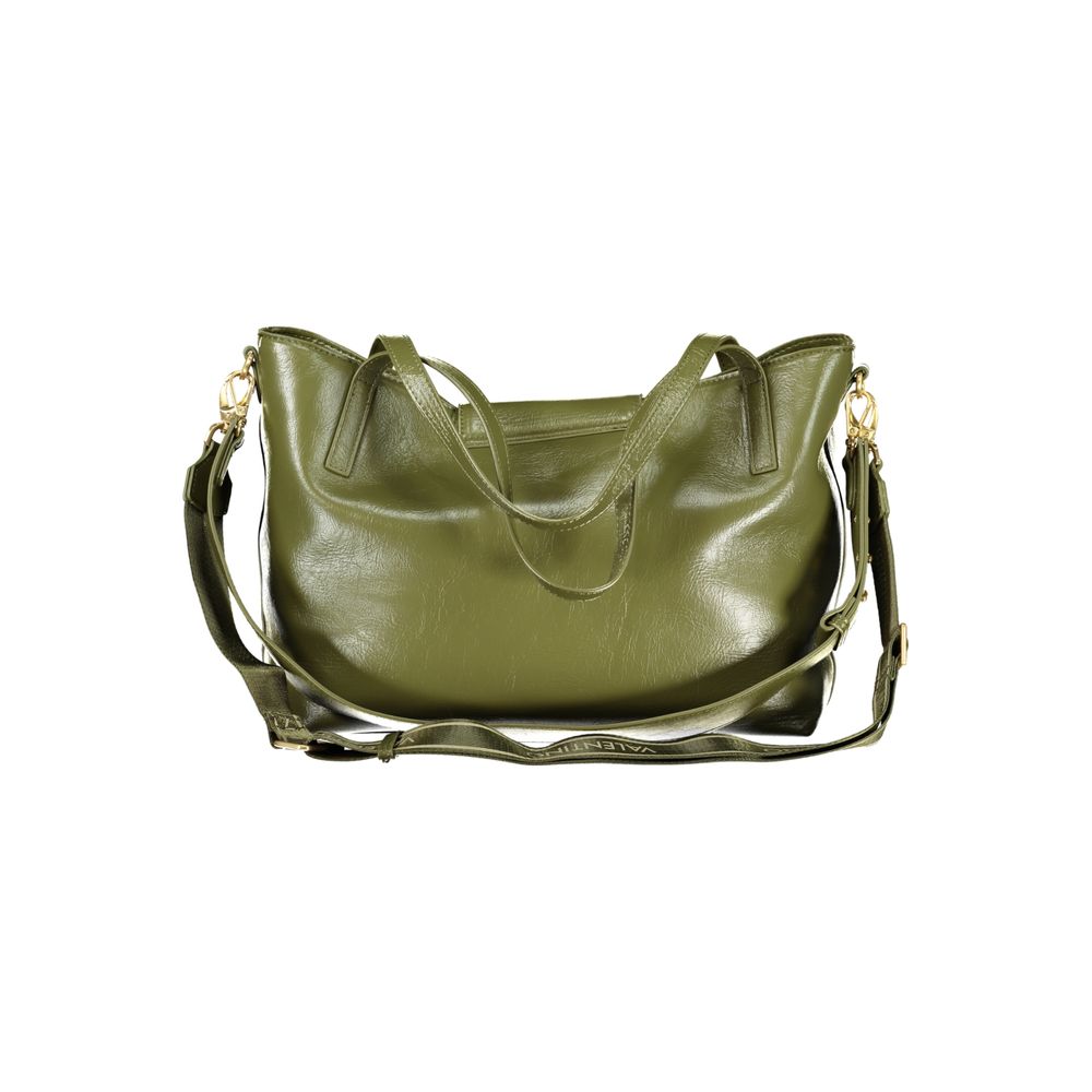 Mario Valentino Green Polyethylene Handbag with Removable Handle