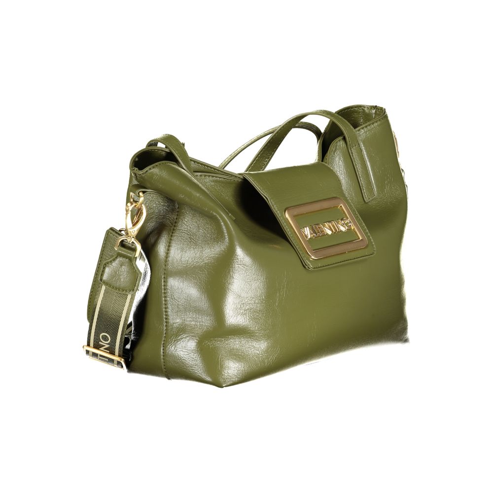 Mario Valentino Green Polyethylene Handbag with Removable Handle