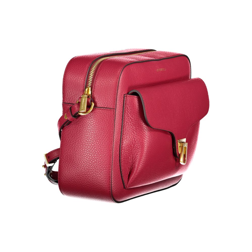 Coccinelle Red Leather Handbag - Beat Soft Bag
