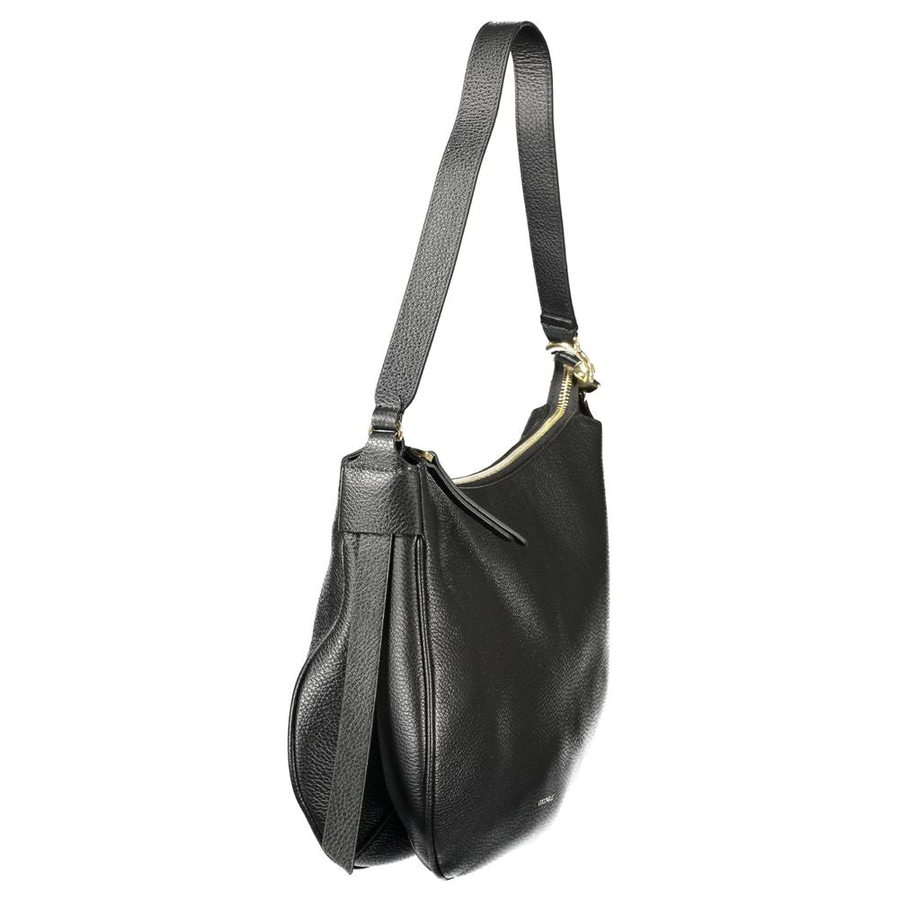 Coccinelle Black Leather Handbag - Timeless Elegance