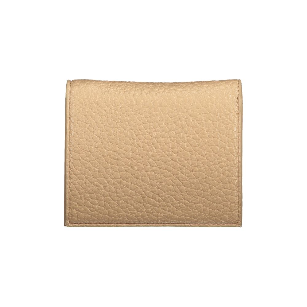 Mario Valentino Beige Leather Effect Wallet with Coin Purse