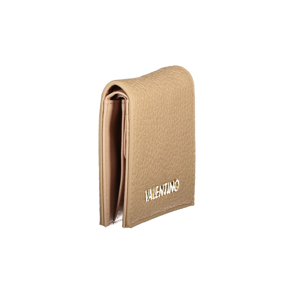 Mario Valentino Beige Leather Effect Wallet with Coin Purse