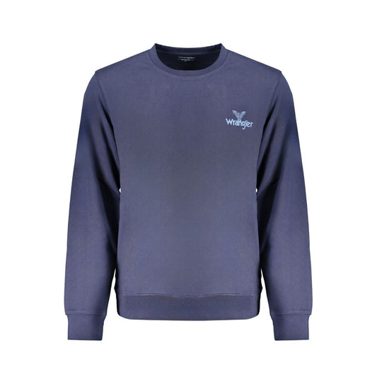 Wrangler Blue Cotton Sweater - Classic Comfort Redefined