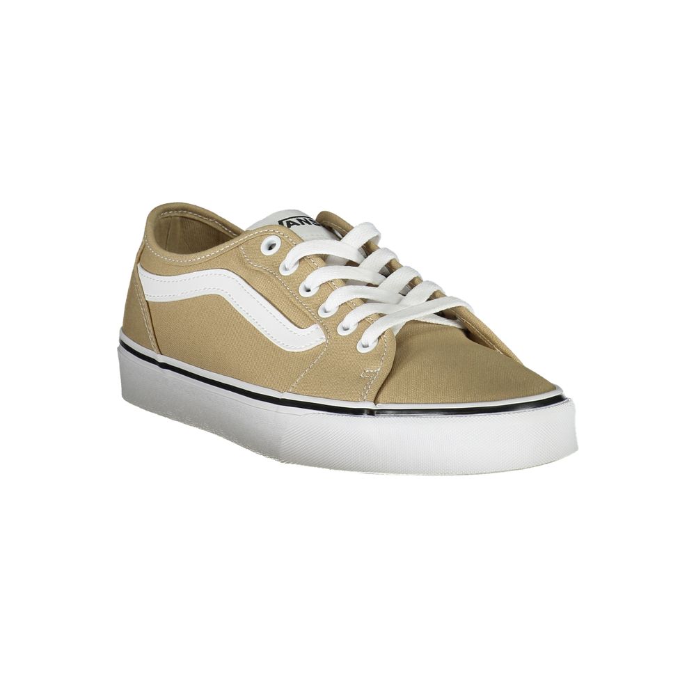 Vans Beige Polyester Sneaker with Contrast Details